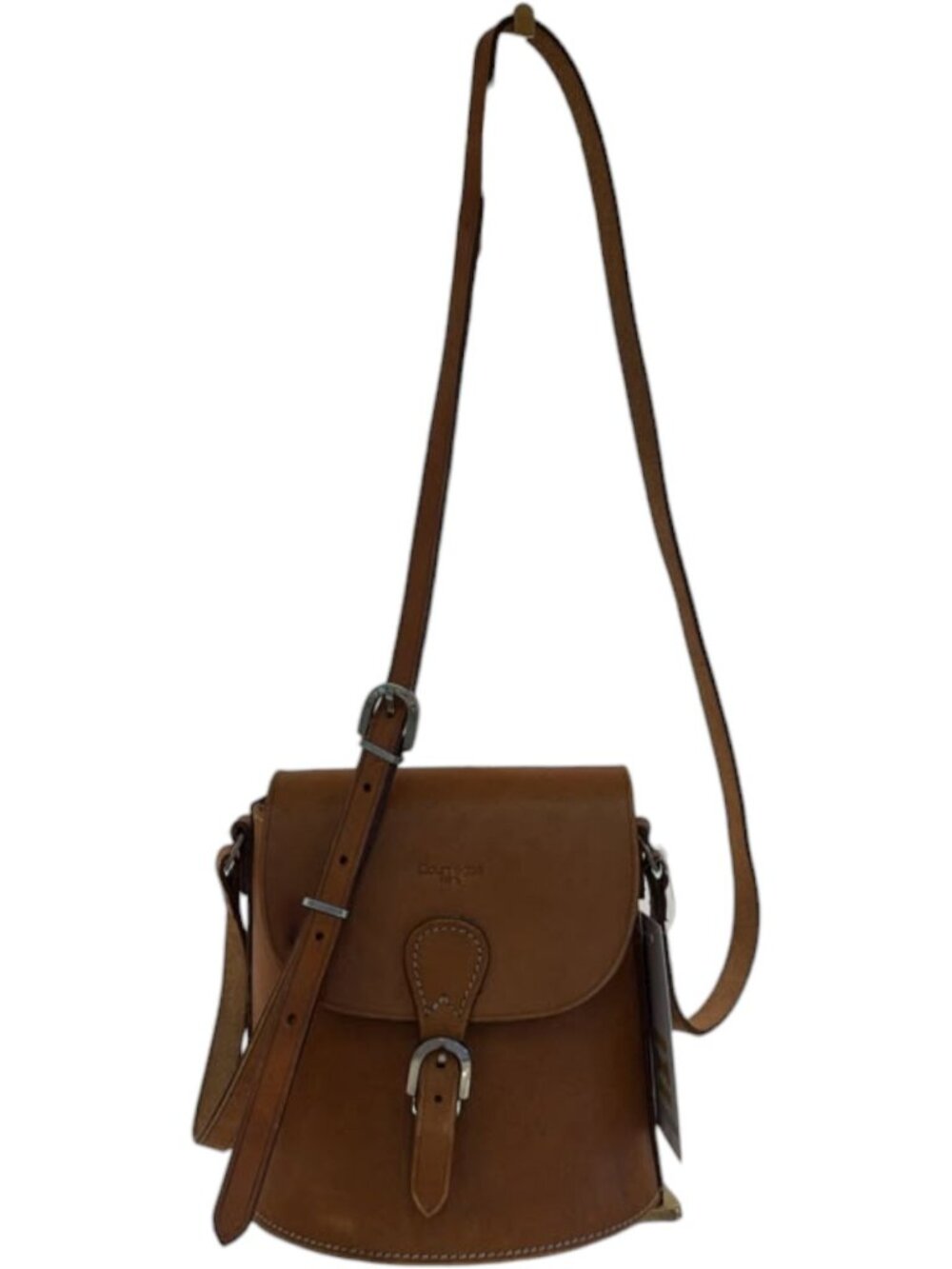 540143CR C1 Courreges Shoulder Bag Beige Leather